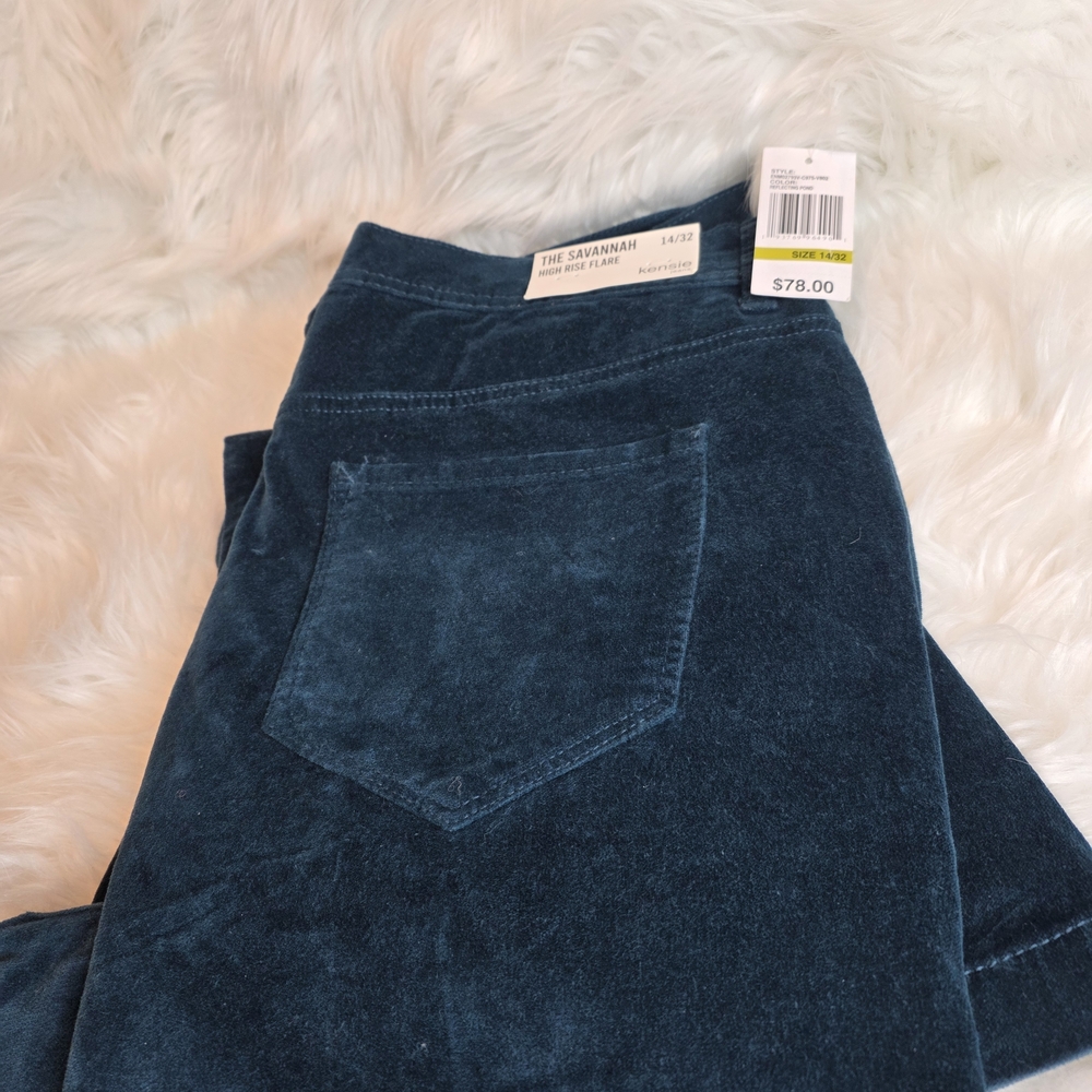 Kensie Jeans The Savannah High Rise Flare Soft Jens Size 14 NWT Retail $78 - Picture 4 of 8